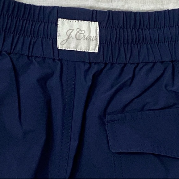 J Crew Woman’s Navy Blue Elastic Waist Pull On Shorts Swim Beach Activewear XS - Picture 7 of 10